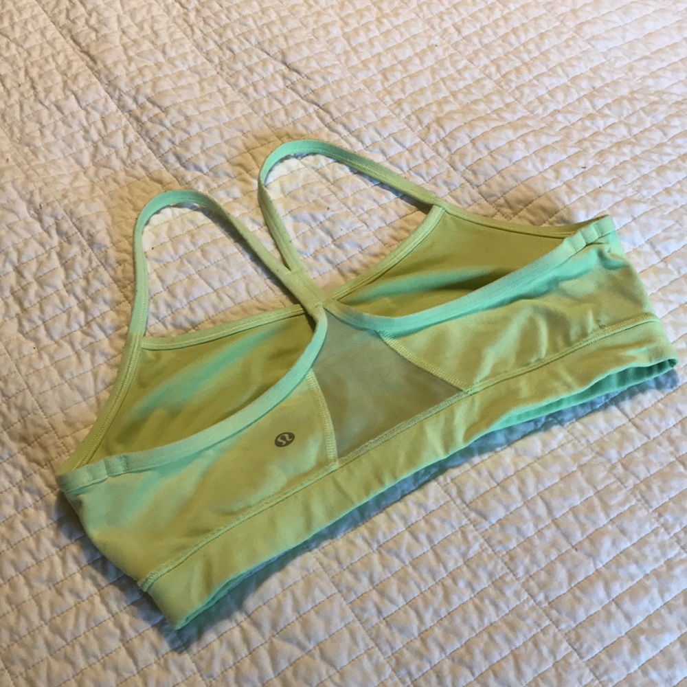 Lululemon size 12 yellow sport bra